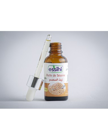 زيت السمسم النقي 100٪ (30 مل) - Huile de sésame pure