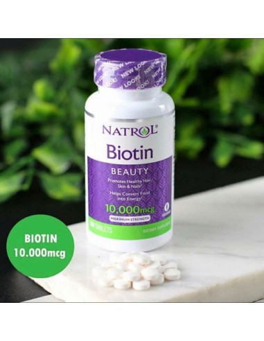 بيوتين للشعر والبشرة والاظافر Biotin Pour Cheveux Solide Ongles Fort