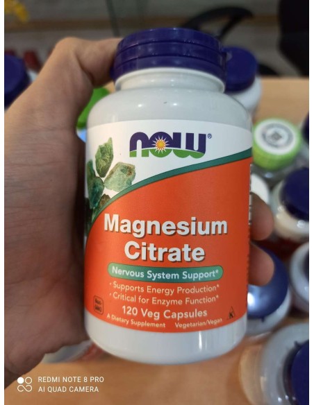 Now Magnésium citrate 200mg – 100tabs