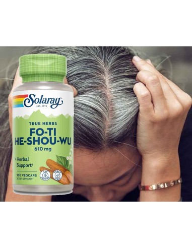 copy of Solaray Fo-ti contre cheveux blanc – 100caps