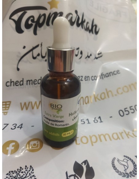 زيت اكليل الجبل الجاهز للإستعمال - Huile de romarin végétale 30Ml زيت اكليل الجبل الجاهز للإستعمال - Huile de romarin végétale 30Ml