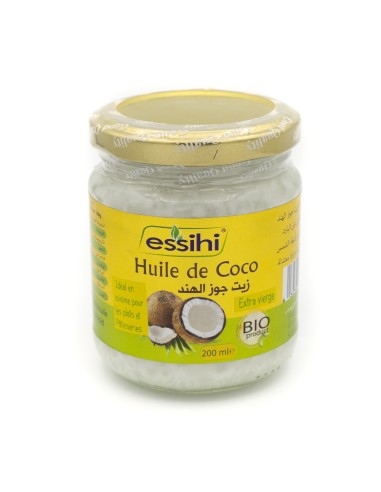زيت جوز الهند العضوي البكر 100% - Huile de noix de coco pure