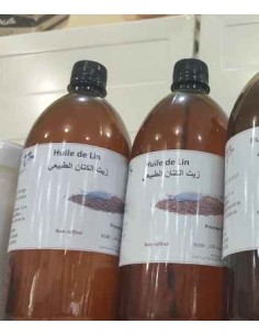 بالجملة Huile végétale de grain Lin pure "1L" non raffiné