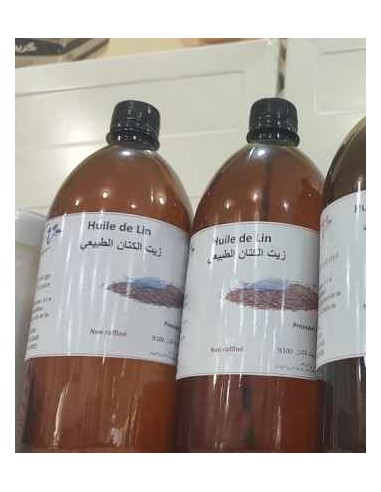 بالجملة Huile végétale de grain Lin pure "1L" non raffiné