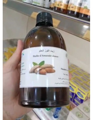 اللوز الحلو Huile végétale d'Amande douce pure "250ml" Non raffiné