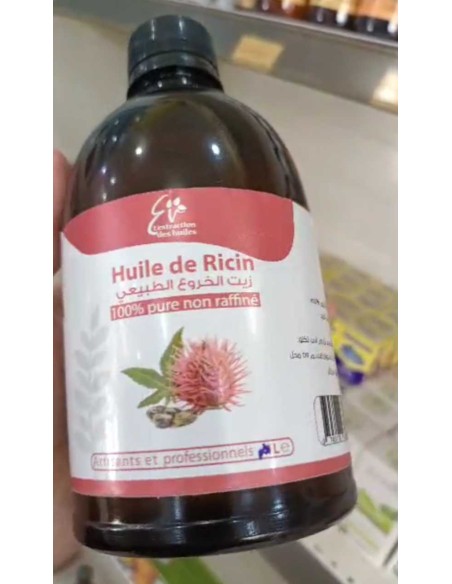 Huile de ricin 100% pure "500" non raffiné زيت الخروع الخالص