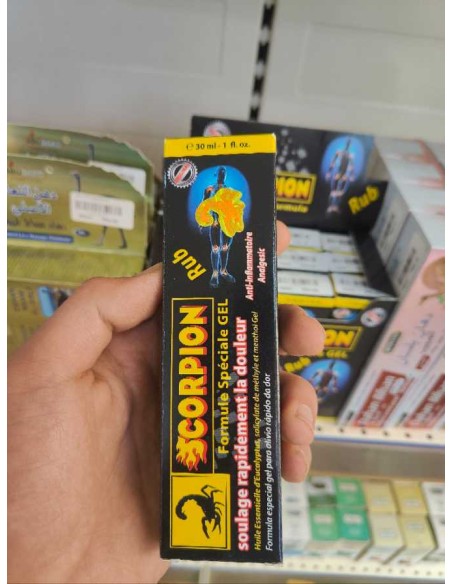 Gel Scorpion anti inflammatoire analgesic كريمة سكوربيون لألام المفاصل