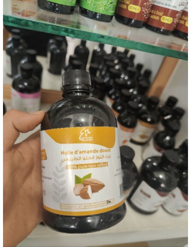 اللوز الحلو Huile végétale d'Amande douce pure "500" Non raffiné
