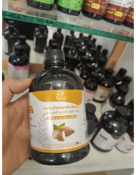 اللوز الحلو Huile végétale d'Amande douce pure "500" Non raffiné