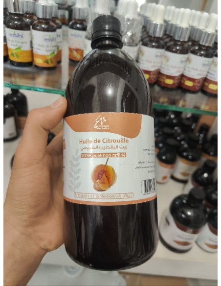 زيت بذور القرع اليقطين  Huile de Citouille 100% pure non raffiné "1liter"