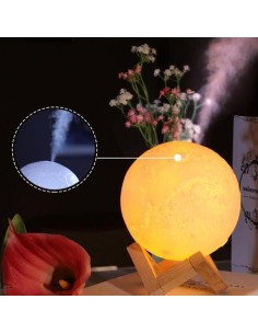 3D المرطب مصباح القمر