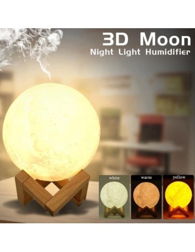 3D المرطب مصباح القمر